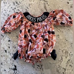 Smocked sisters Halloween smocked bubble